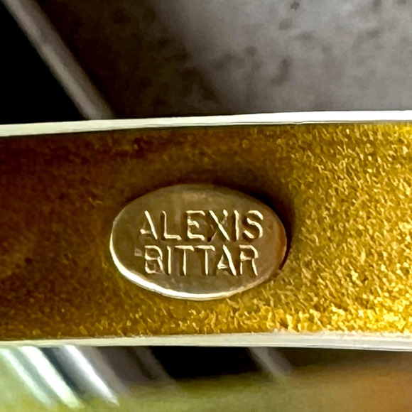 COPY - Alexis Bittar green lucite bracelets. - Picture 2 of 5